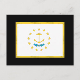 RHODE ISLAND FLAG POSTCARD