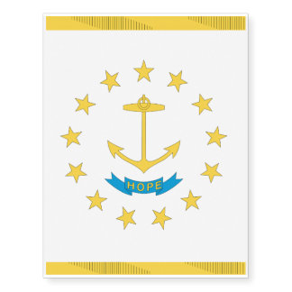 RHODE ISLAND Flag Temporary Tattoos