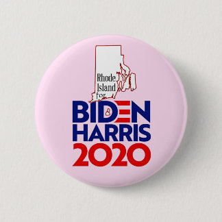 Rhode Island for Biden Harris 2020 Button
