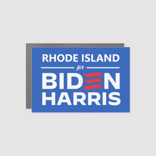 Rhode Island for Biden Harris Car Magnet