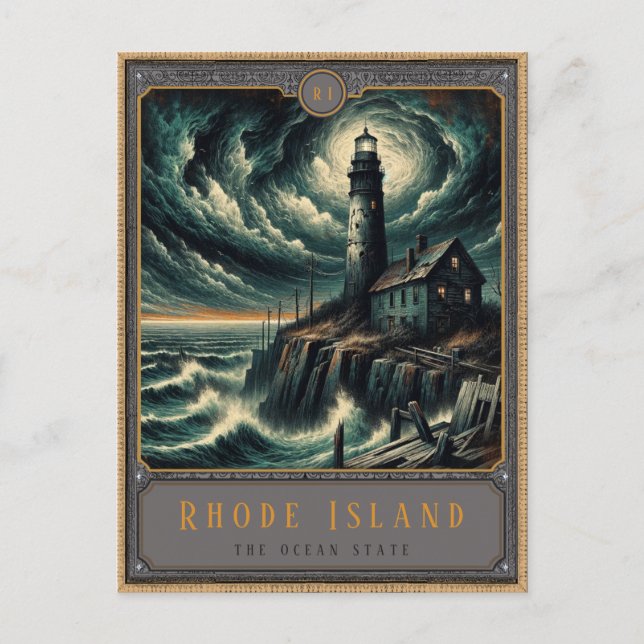 Rhode Island | Gothic Art Postcard (Front)