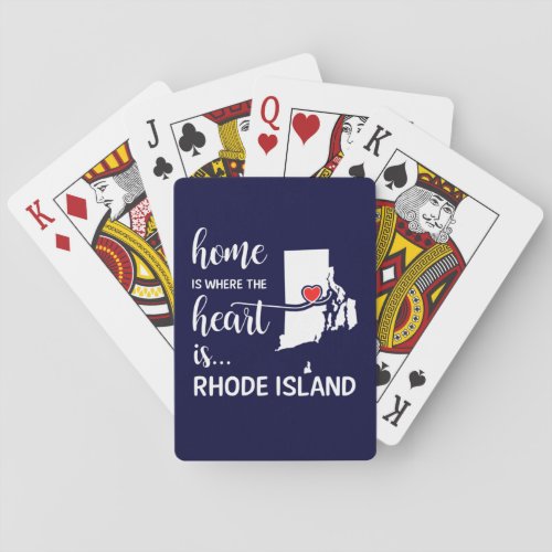 Rhode Island home is where the heart is Poker Cards