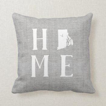 Rhode Island Home State Throw Pillow by coffeecatdesigns at Zazzle