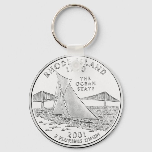 Rhode Island Keychain (Front)