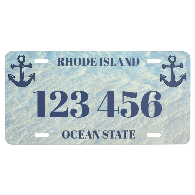 Rhode Island License Plate (Front)