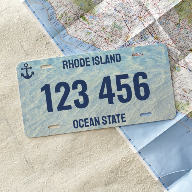 Rhode Island License Plate (In Situ)