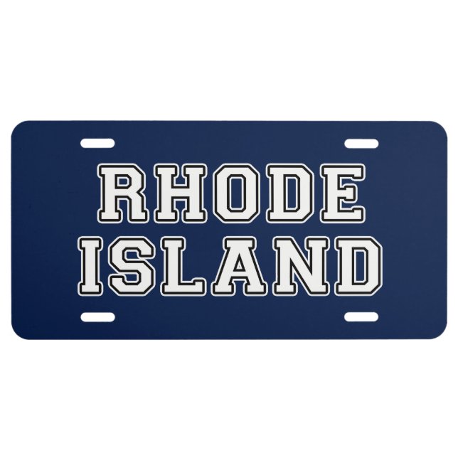 Rhode Island License Plate (Front)