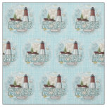 Rhode Island Lighthouse Fabric