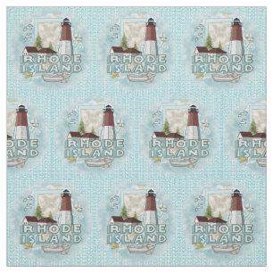 Rhode Island Lighthouse Fabric