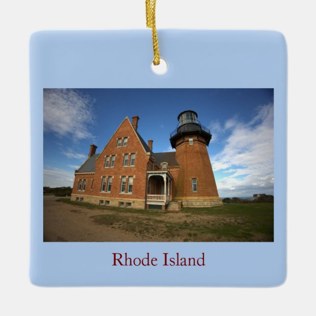 Rhode Island Lighthouse Ornament (Front)