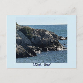 Rhode Island Ocean Cliffside Postcard