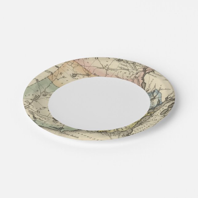 Rhode Island Paper Plates (Angled)