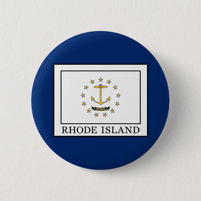 Rhode Island Pinback Button (Front)