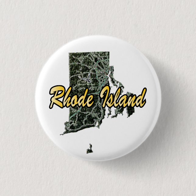Rhode Island Pinback Button (Front)