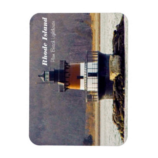 Rhode Island plum beach light Magnet