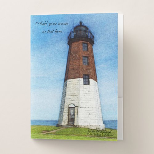 Rhode Island Point Judith lighthouse folders