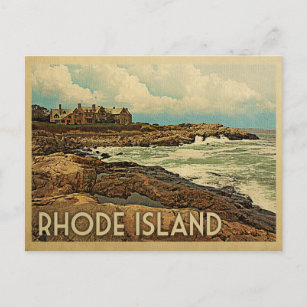 Rhode Island Postcard Coast Vintage Travel