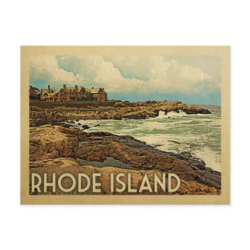 Rhode Island Postcard Coast Vintage Travel