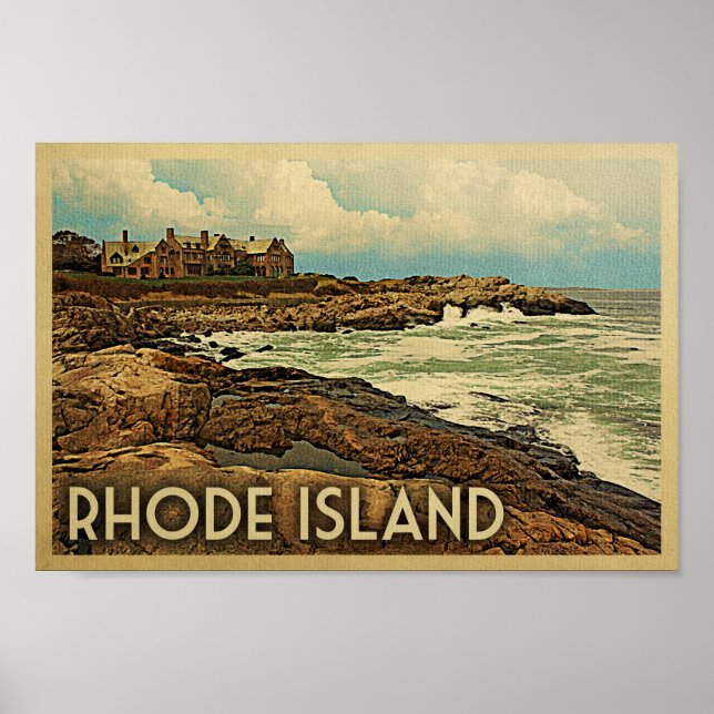 Rhode Island Poster Vintage Travel Poster (Front)