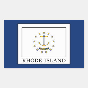 Rhode Island Rectangular Sticker