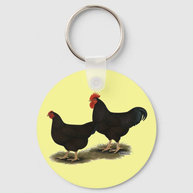 Rhode Island Red Bantams Keychain (Front)
