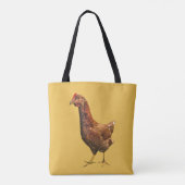 Rhode Island Red Hen Bird Animal Tote Bag (Back)