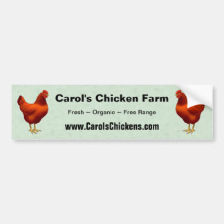 Rhode Island Red Hen Bumper Sticker