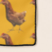 Rhode Island Red Hen Chicken Animal Chiffon Scarf (Detail)