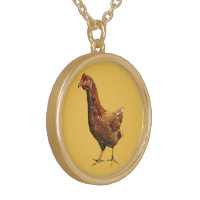 Chicken Necklace Jewelry Gift Mother Hen Chicken Mom Rooster Crazy