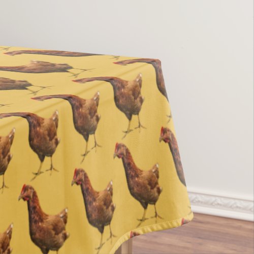 Rhode Island Red Hen Chicken Tablecloth