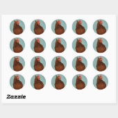 Rhode Island Red Hen Stickers | Zazzle