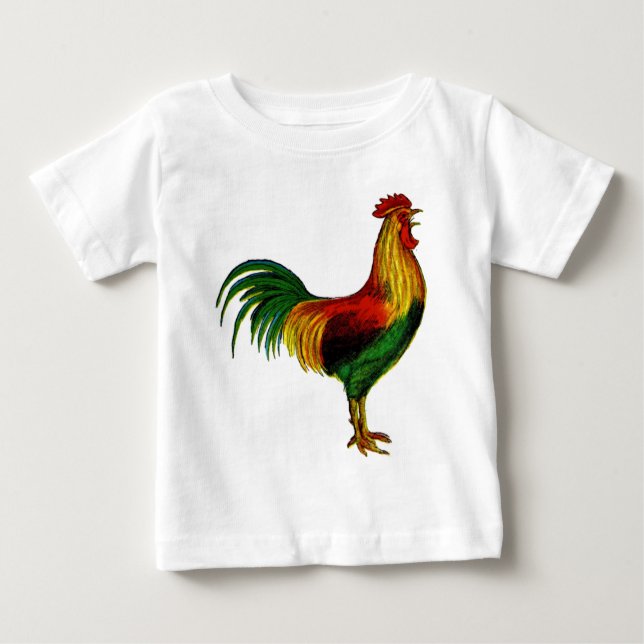 Rhode Island Red Rooster Baby T-Shirt (Front)