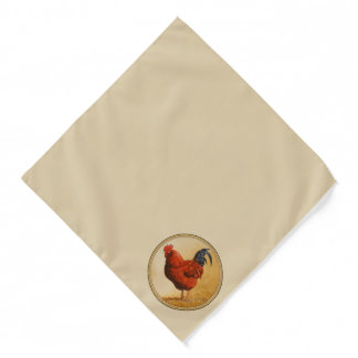 Rhode Island Red Rooster Bandana