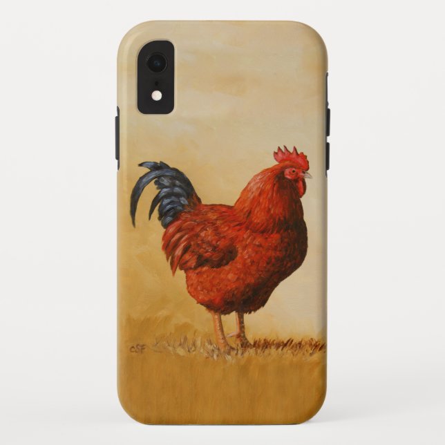 Rhode Island Red Rooster Chicken Case-Mate iPhone Case (Back)