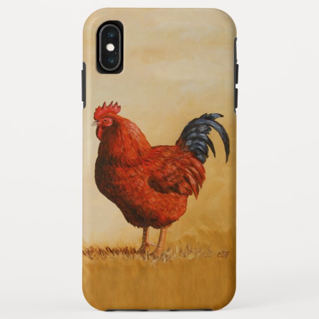 Rhode Island Red Rooster Chicken Case-Mate iPhone Case (Back)
