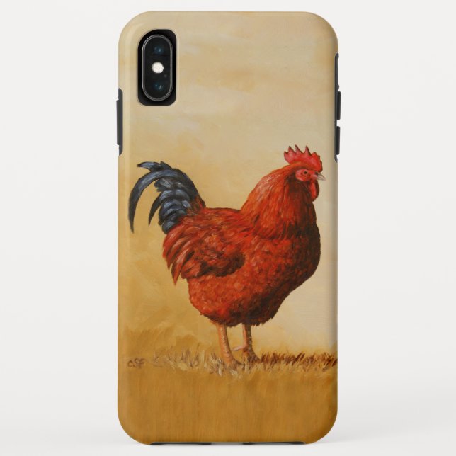 Rhode Island Red Rooster Chicken Case-Mate iPhone Case (Back)