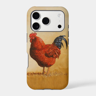 Rhode Island Red Rooster Chicken iPhone 17 Pro Case
