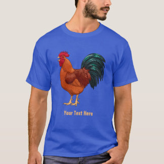 Rhode Island Red Rooster Crowing T-Shirt