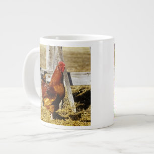 Rhode Island Red Rooster Giant Coffee Mug