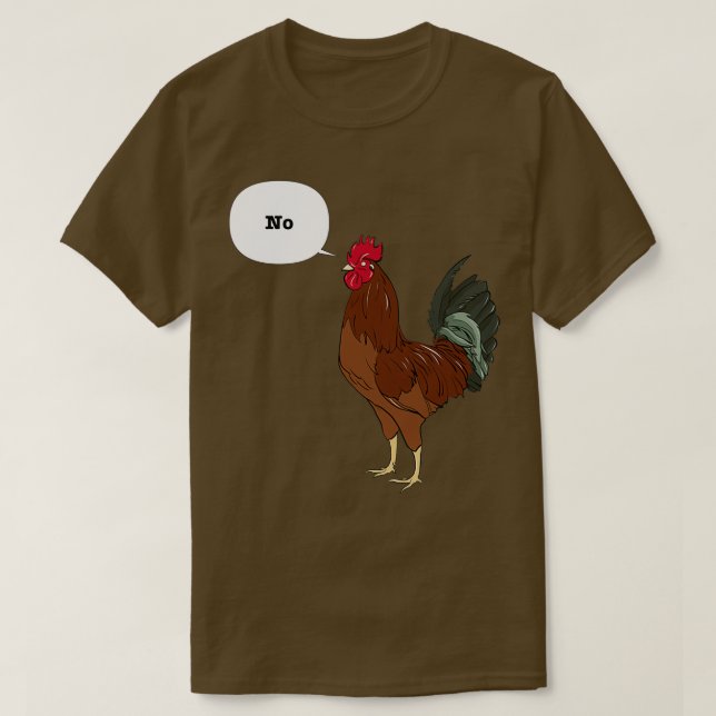 Rhode Island Red Rooster No T-Shirt (Design Front)