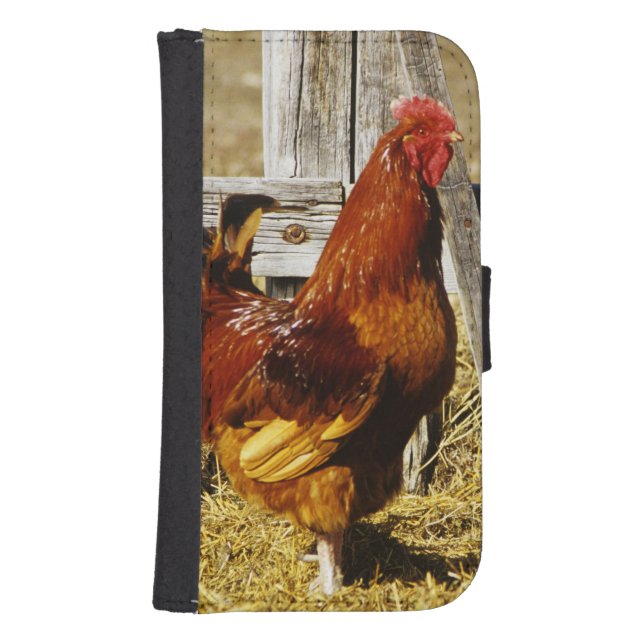 Rhode Island Red Rooster Samsung Galaxy Wallet Case (Front)