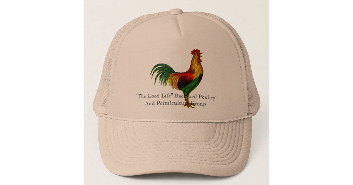 Custom Snapback Hats for Men & Women Grey Rooster in A Poultry Embroidery