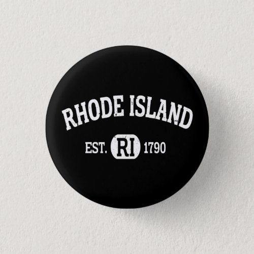 Rhode Island Retro Vintage Rhode Island Ri  Button