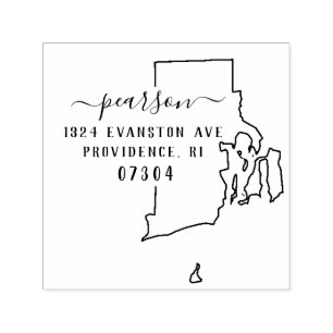 Rhode Island Return Address Stamp Self-Inking