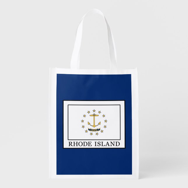 Rhode Island Reusable Grocery Bag (Front)