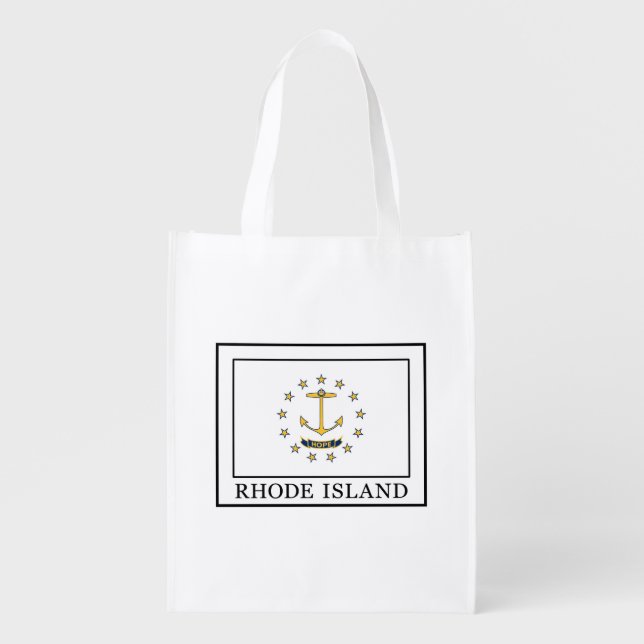 Rhode Island Reusable Grocery Bag (Front)