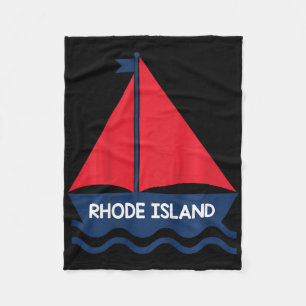 Rhode Island Sailing Boat Boys Girls Toddler Fleece Blanket