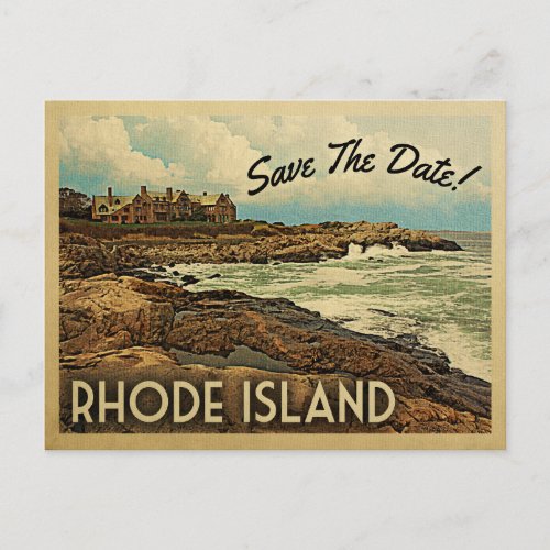 Rhode Island Save The Date Vintage Postcards