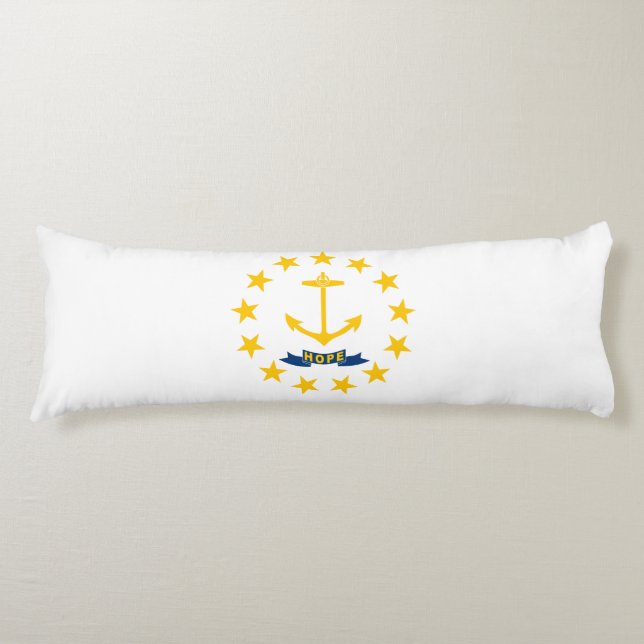 Rhode Island State Flag Body Pillow (Front)