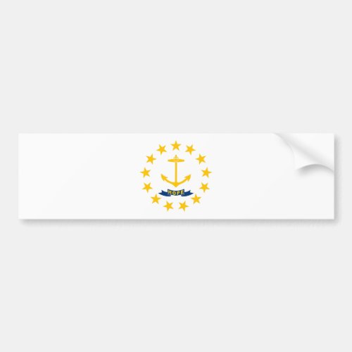 Rhode Island State Flag Bumper Sticker